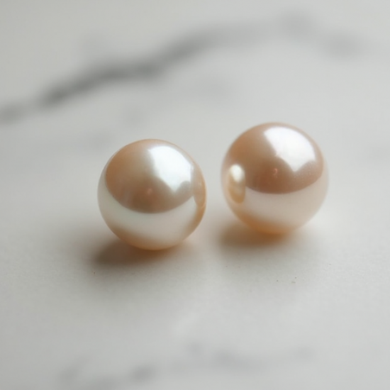 Pearl Accent Pearl Stud Earrings with Freshwater Pearl