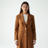 Tailored Cardigan Coat with Gold Buttons