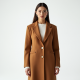 Tailored Cardigan Coat with Gold Buttons