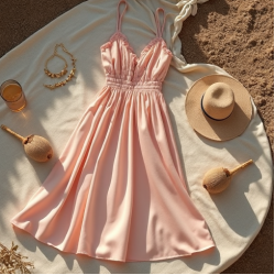Silk Sundress in Pastel Shades
