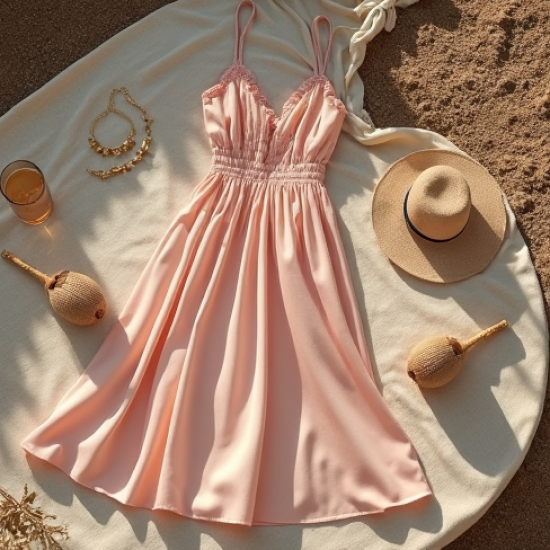 Silk Sundress in Pastel Shades