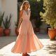 Tiered Maxi Skirt in Pastel Color