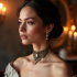 Vintage-Inspired Choker Necklace in Antique Finish