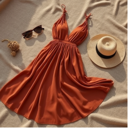 Wrap Wrap Dress with Backless Design