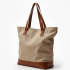 Canvas Canvas Shopper with Detachable Strap