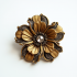 Vintage-Inspired Statement Brooch in Antique Finish