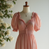 Chiffon Peasant Dress in Pastel Shades
