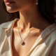 Gold-Plated Pendant Necklace with Heart Motif