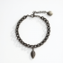 Silver-Tone Anklet in Antique Finish