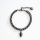 Silver-Tone Anklet in Antique Finish