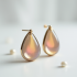 Enamel Drop Earrings in Opal Tint