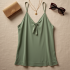 Sheer Cami Top with Keyhole Back