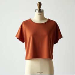 Crop Tunic Top with Keyhole Back