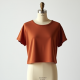 Crop Tunic Top with Keyhole Back
