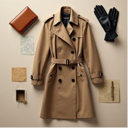 Trench Trench Coat with Belt Closure