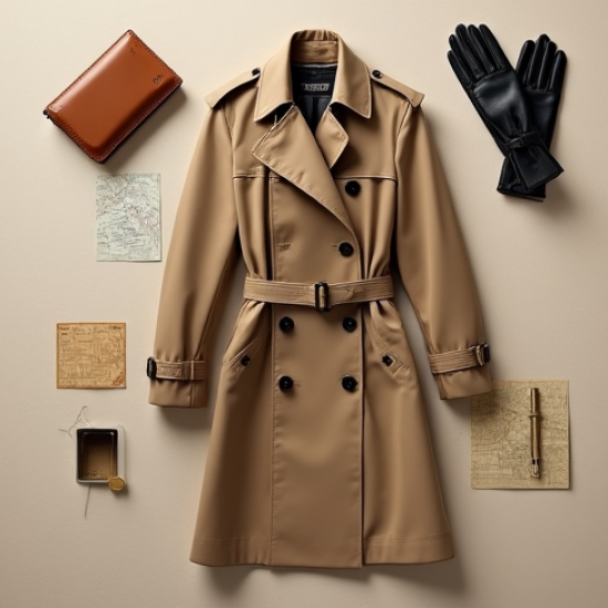 Trench Trench Coat with Belt Closure