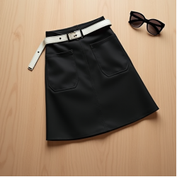 A-Line Mini Skirt with Pocket Details
