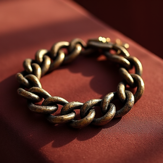 Chunky Chain Bracelet in Antique Finish
