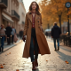 Trench Duster Coat with Belt Closure