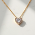 Dainty Pendant Necklace with Heart Motif