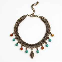 Boho Anklet in Antique Finish
