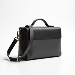 Minimalist Shoulder Bag in Two-Tone Color