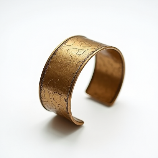 Textured Cuff Bracelet in Antique Finish