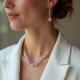 Beaded Beaded Necklace in Opal Tint