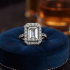 Rhinestone Cocktail Ring with Cubic Zirconia