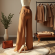 High-Waisted Wide-Leg Pants with Pocket Details