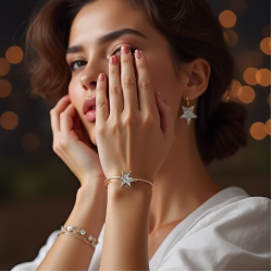 Delicate Chain Bracelet with Star Pendant