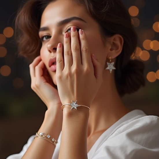 Delicate Chain Bracelet with Star Pendant