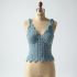 Crochet Cami Top with V-Neck