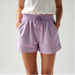 Linen Linen Shorts in Pastel Color