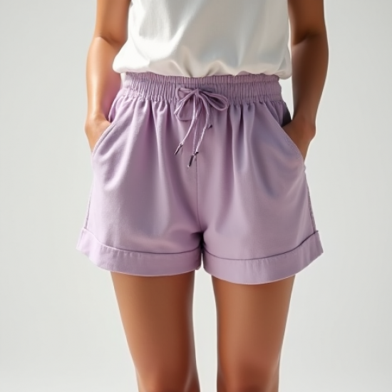 Linen Linen Shorts in Pastel Color
