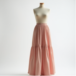 Tiered Maxi Skirt in Pastel Color