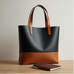 Minimalist Tote Bag in Two-Tone Color