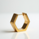 Geometric Hoop Earrings in Geometric Shape