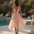 Chiffon Cocktail Dress in Pastel Shades