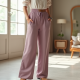 Wide-Leg Trousers in Pastel Color