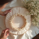 Pearl-Decorated Headband with Pearl Strap
