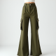 Flared Cargo Pants with Pocket Details