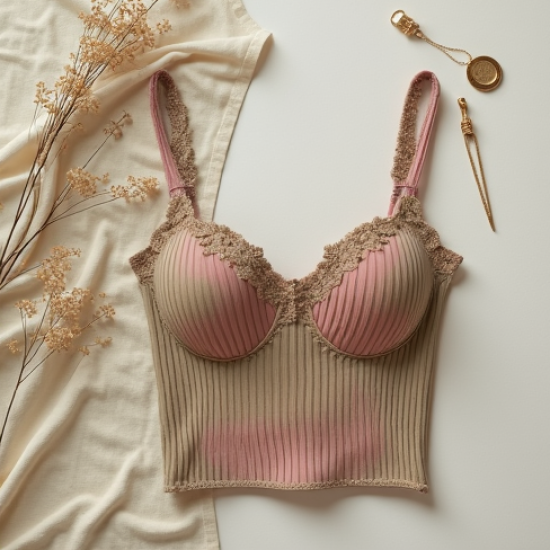 Striped Bustier Top in Vintage Floral