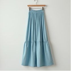 Casual Maxi Skirt in Pastel Color