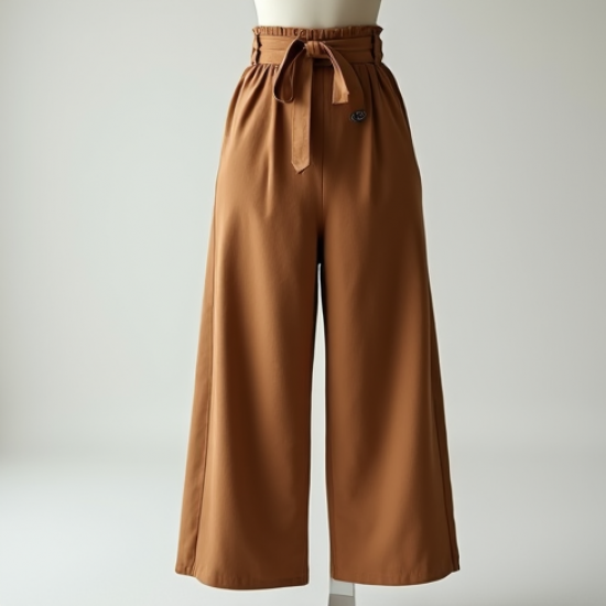 Paperbag Trousers with Matching Belt