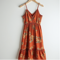 Boho Sundress with Ruffle Hem