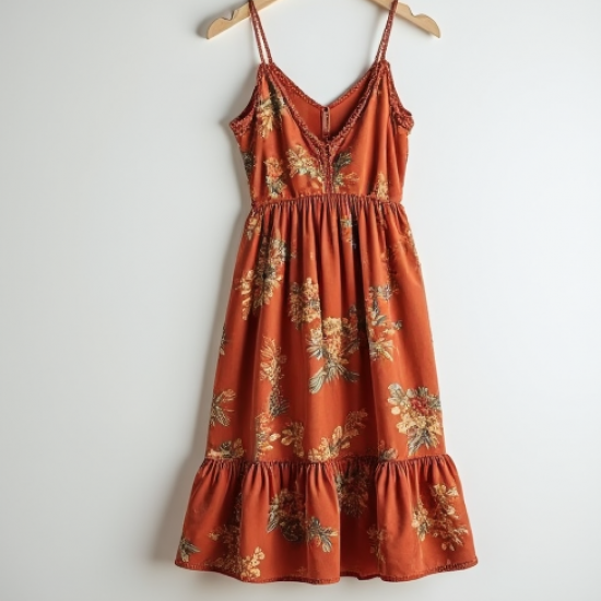 Boho Sundress with Ruffle Hem