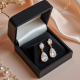 Rhinestone Drop Earrings with Cubic Zirconia