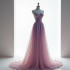 Ethereal Evening Gown in Pastel Shades