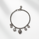 Dainty Charm Bracelet in Antique Finish